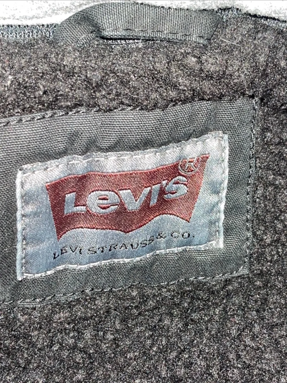 Levi's Men's Medium Sherpa Lined Hooded Plaid Black Gray Shirt Jacket Shacket - Picture 15 of 16